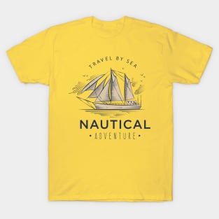 Nautical sail adventure - travel by sea shirt T-Shirt